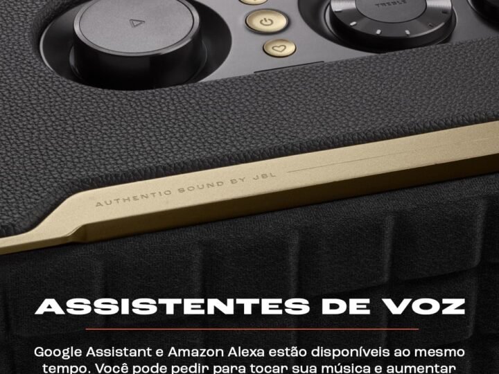 JBL Authentics 300: som potente e visual retrô, mas vale o preço?