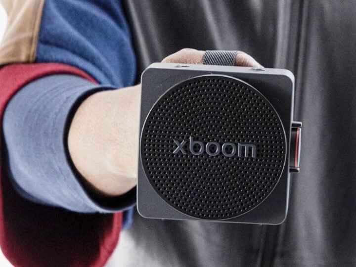 LG xboom Mini by will.i.am: a menor caixa da família ganha IA, IP67 e formato de cubo que cabe em qualquer lugar