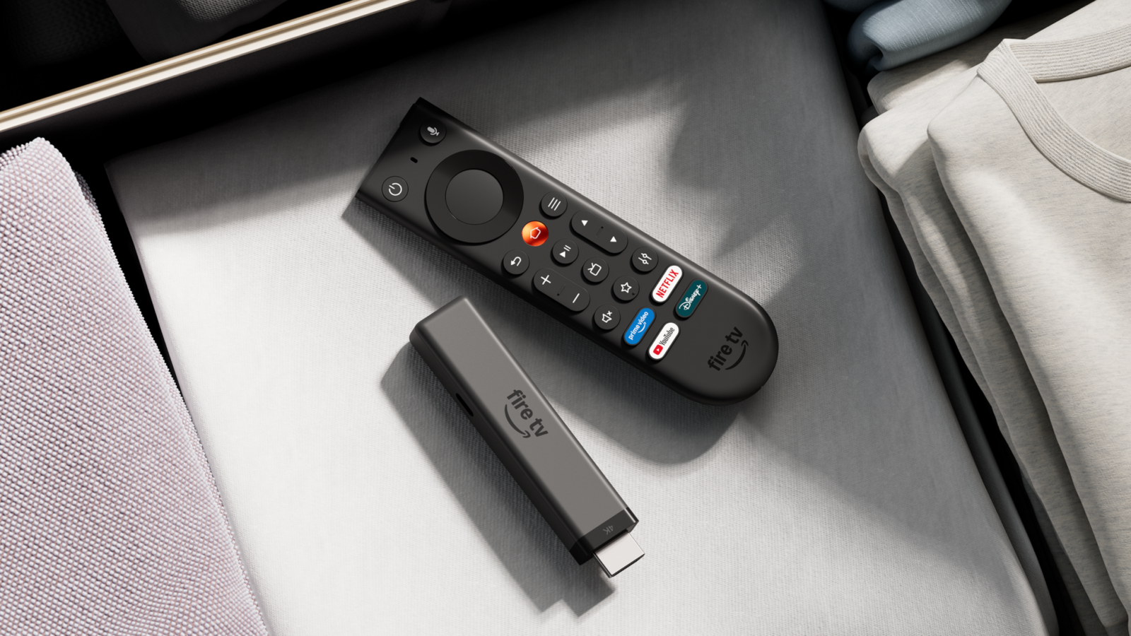 Novo Fire TV Stick 4K e controle Fire TV apresentados pela Amazon