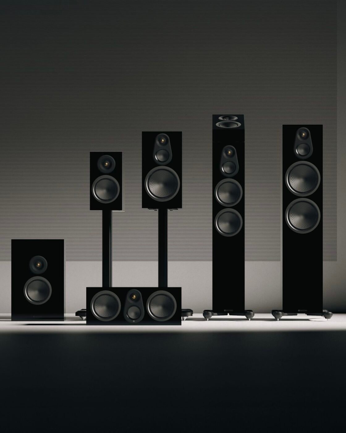 Linha de caixas acústicas Monitor Audio Silver Series 8G, torres e bookshelf