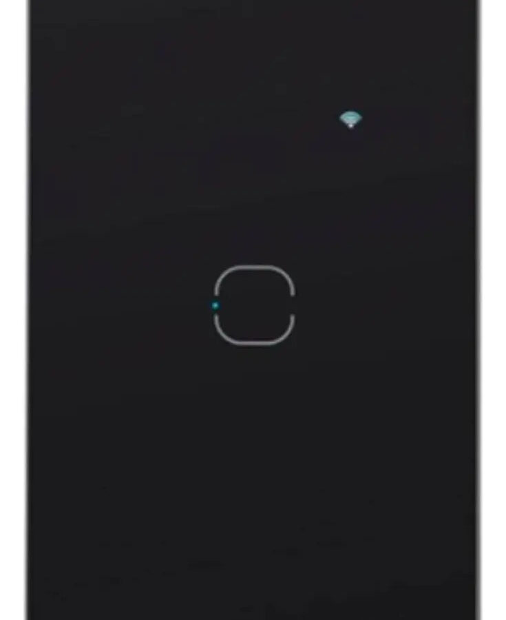 Interruptor inteligente touch Wi-Fi Intelbras EWS 1001 preto de uma tecla