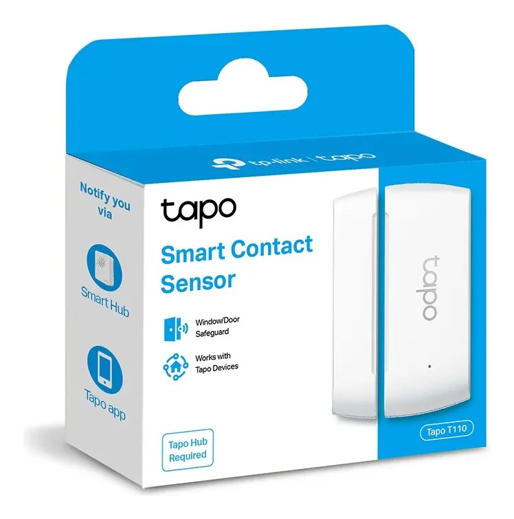 Sensor de contato Tapo T110 para porta e janela, que funciona com o hub Tapo H100
