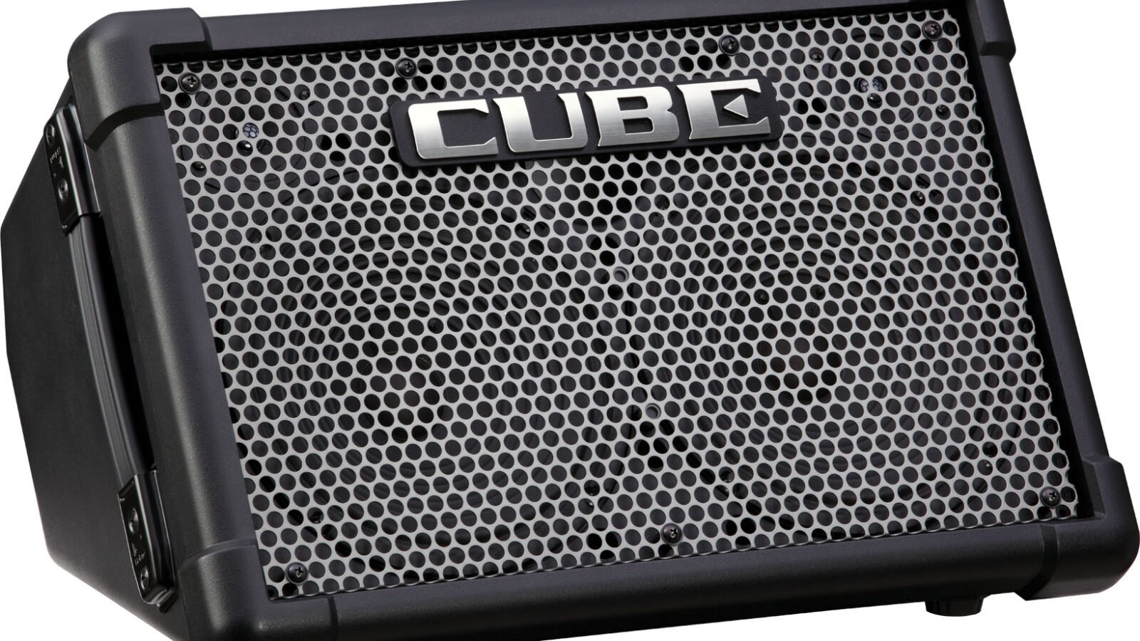 Caixa amplificada portátil Roland CUBE Street EX, estéreo e a bateria, com painel de quatro canais para voz e instrumento