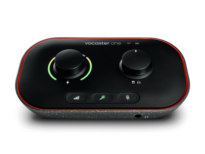 Focusrite Vocaster One vale a pena em 2026? Análise da ficha técnica da interface de áudio para podcast