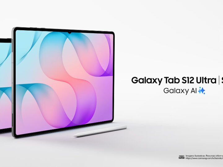 Galaxy Tab S12 chega ao Brasil com quatro alto-falantes e oferta nos Galaxy Buds4