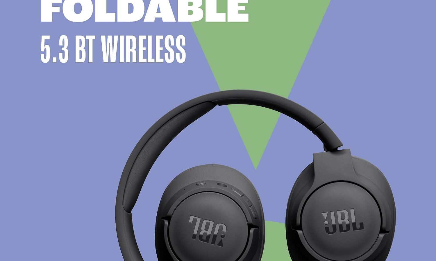 Headphone JBL Tune 720BT preto dobrado