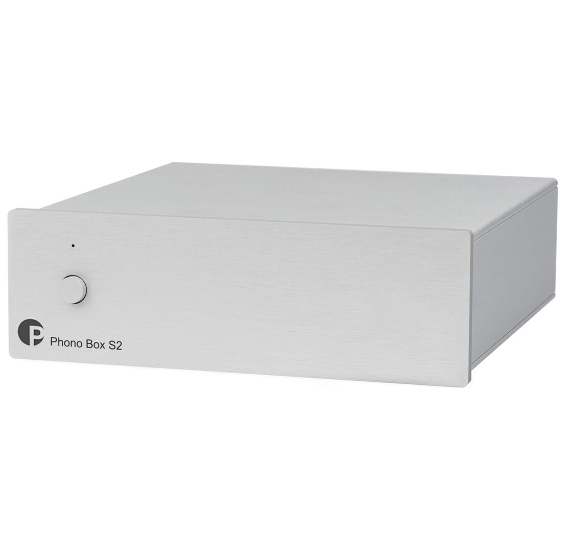 Pré-amplificador de phono Pro-Ject Phono Box S2 em gabinete metálico compacto