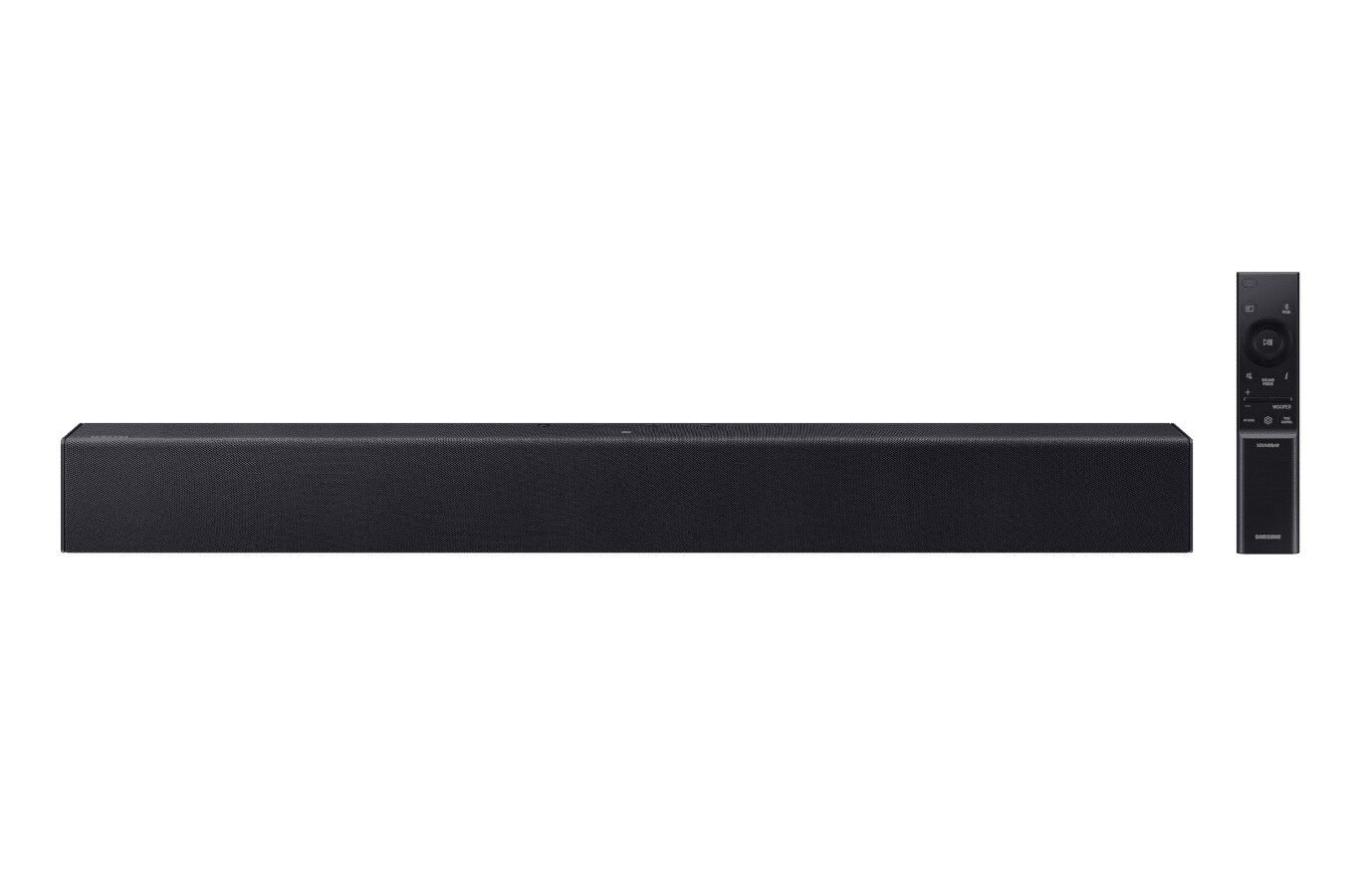 Soundbar Samsung HW-B400F preta de 2.0 canais com controle remoto