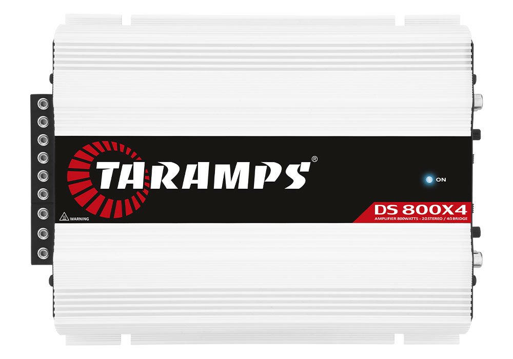Módulo amplificador automotivo Taramps DS 800x4 de 4 canais, versão 2 ohms